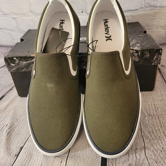 Hurley Other - Hurley Men's Kayo Slip-on Sneaker - Dark Olive